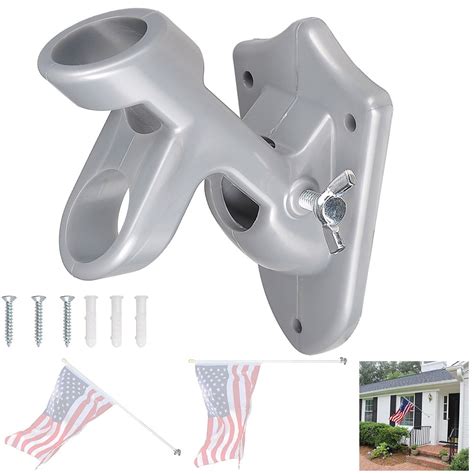 flag bracket metal railing|adjustable metal flag pole holder.